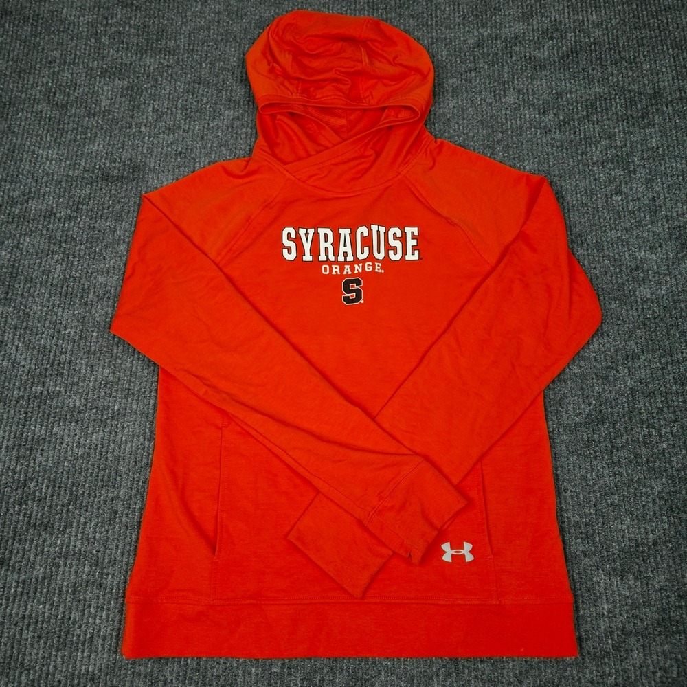 Under Armour Kids Syracuse Orange Hoodie Orange Pullover Medium MD‎ NCAA Logo